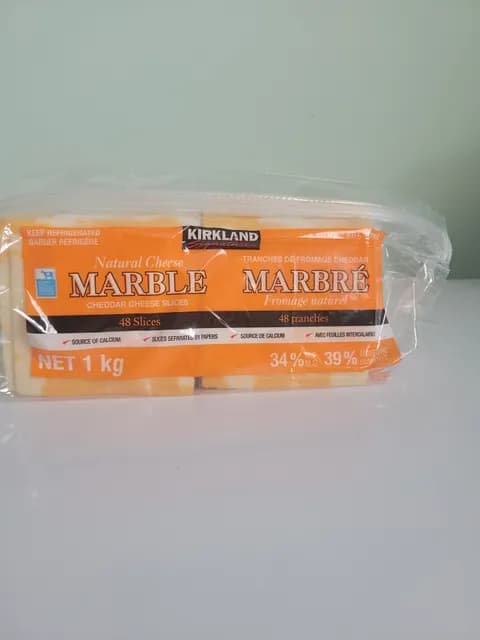 Kirkland Signature Marble Natural Cheddar Cheese