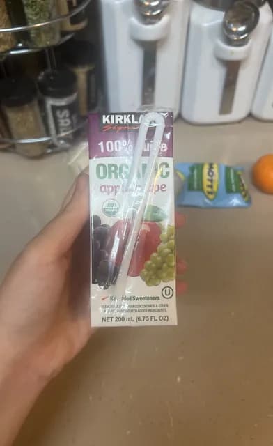 Kirkland Signature 100% Juice Organic Apple Grape