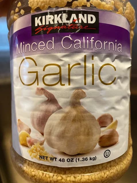 Kirkland Signature Minced California Garlic