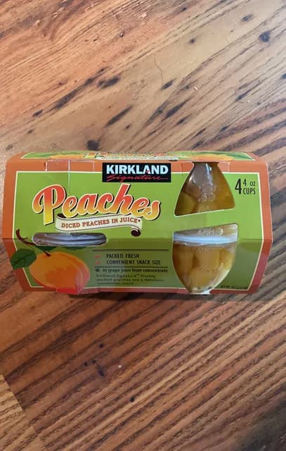 Kirkland Signature Diced Peaches In Juice