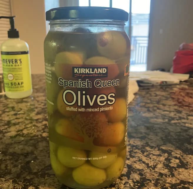 Kirkland Signature Spanish Queen Olives Stuffed With Minced Pimiento