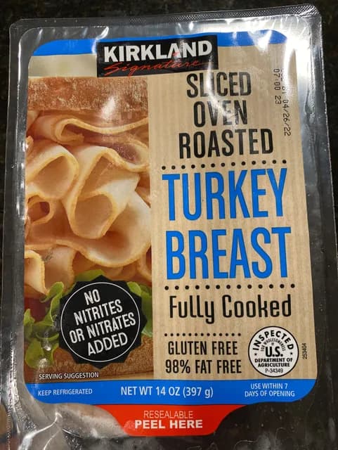 Kirkland Signature Sliced Oven Roasted Turkey Breast