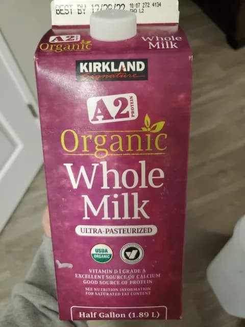 Kirkland Signature A2 Protein Organic Whole Milk