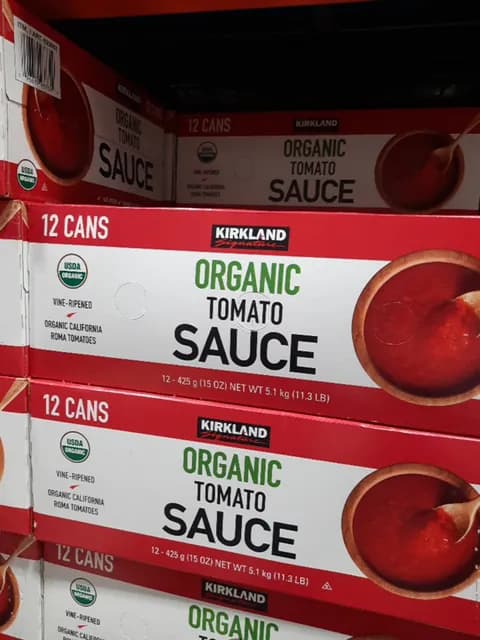 Is it Shellfish Free? Kirkland Signature Organic Tomato Sauce