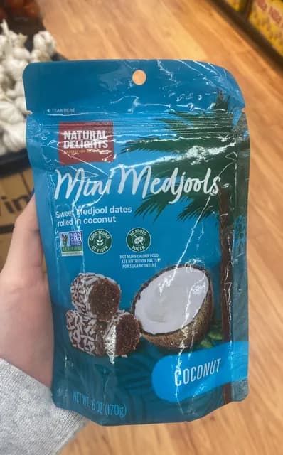 Natural Delights Mini Medjools Coconut
