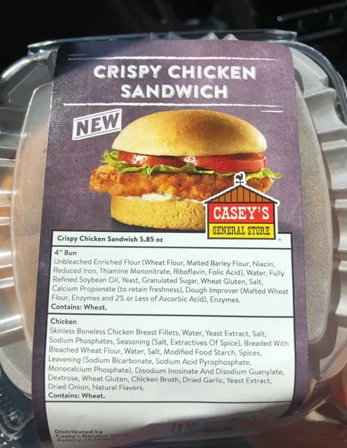 Casey'S General Store Crispy Chicken Sandwich