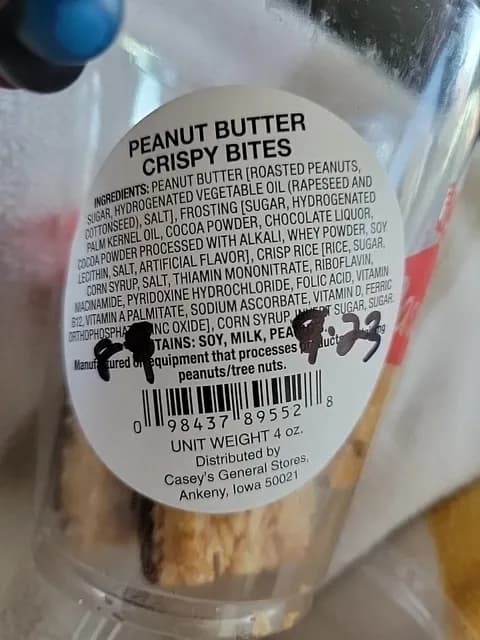 Casey'S General Stores Peanut Butter Crispy Bites