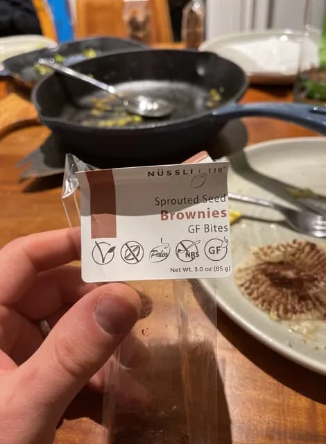 Nussli118 Sprouted Seed Brownies Gf Bites