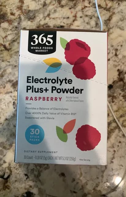 365 Whole Foods Market Electrolyte Plus+ Powder Raspberry