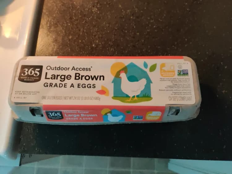365 Whole Foods Market Large Brown Grade A Eggs
