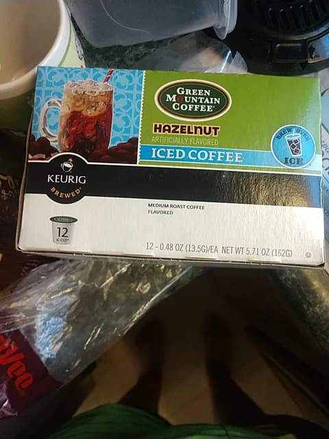 Keurig Brewed Green Mountain Coffee Hazelnut Iced Coffee