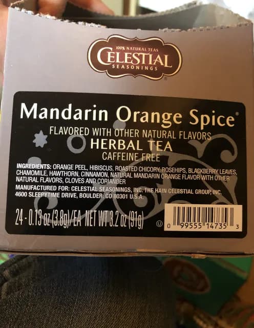 Celestial Seasonings Mandarin Orange Spice Herbal Tea