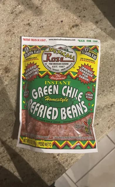 Mexicali Rose Instant Green Chile Refried Beans