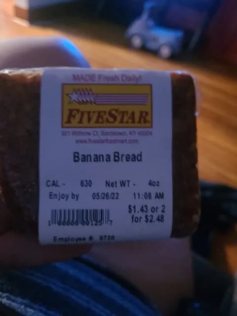 Five Star Banana Bread