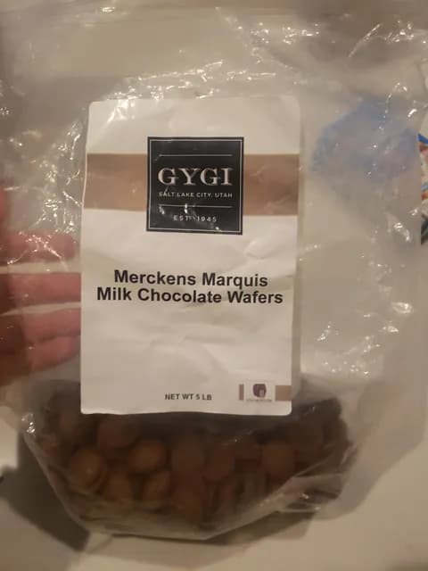 Gygi Merckens Marquis Milk Chocolate Wafers