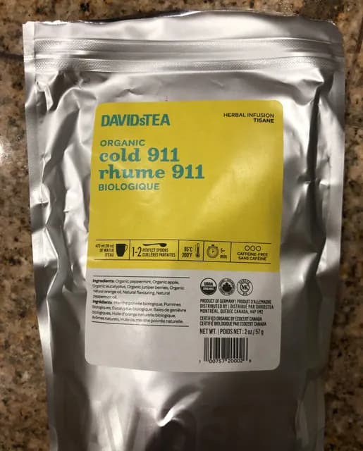 Davidstea Organic Cold 911 Herbal Infusion