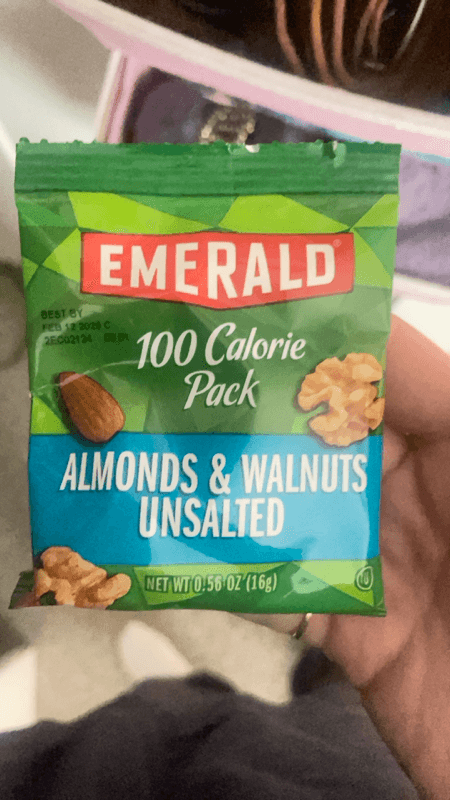 Emerald 100 Calorie Pack Almonds & Walnuts Unsalted