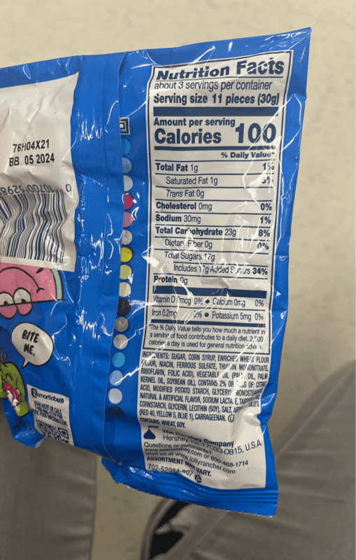 Jolly Rancher Bites Green Apple & Watermelon Flavor