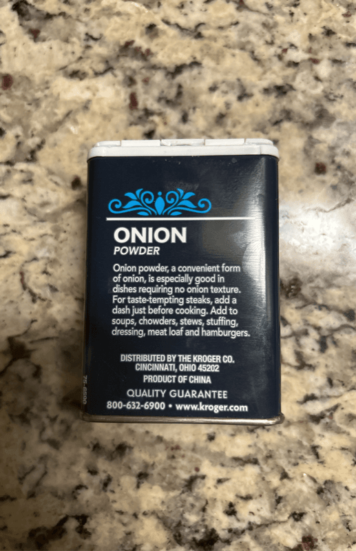 Kroger Onion Powder