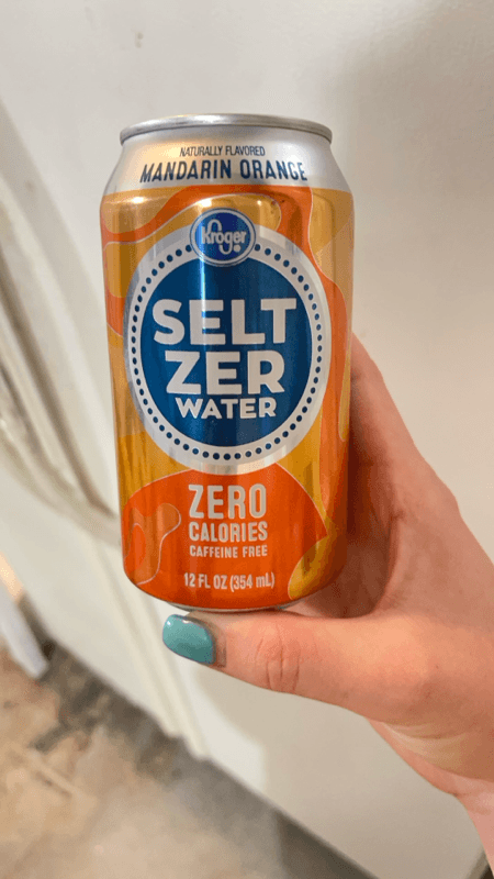 Kroger Mandarin Orange Seltzer Water