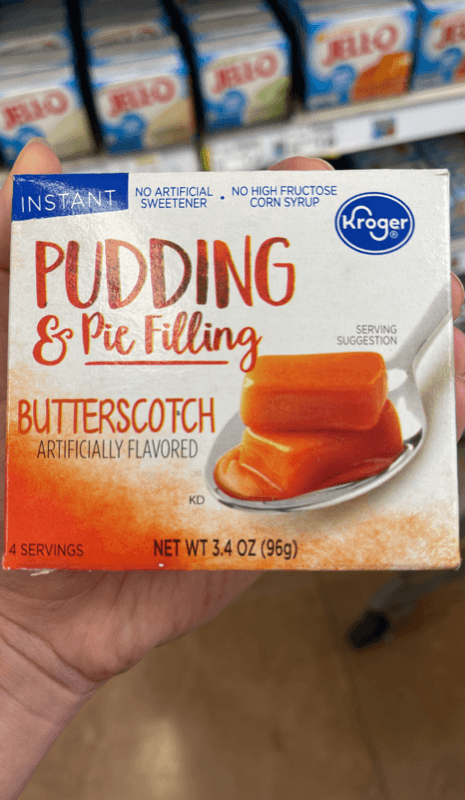 Kroger Butterscotch Instant Pudding & Pie Filling