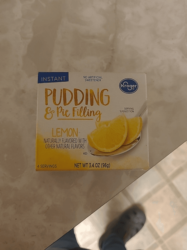 Kroger Pudding & Pie Filling Lemon Flavor