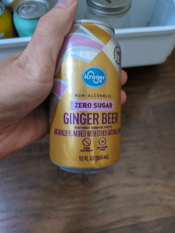 Kroger Zero Sugar Non-Alcoholic Ginger Beer