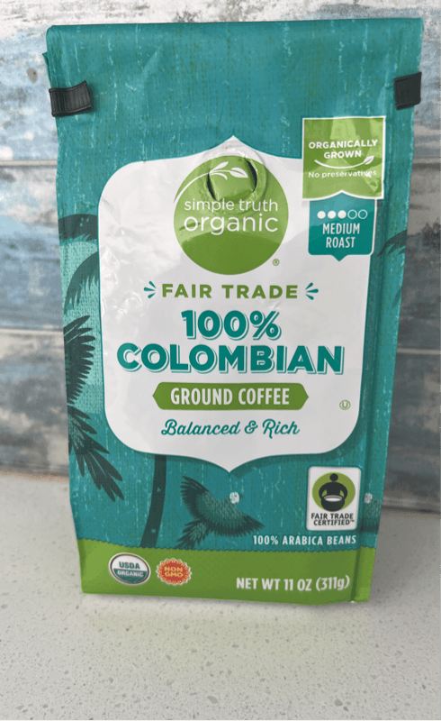 Simple Truth Organic 100% Colombian Ground Coffee Medium Roast