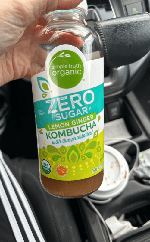 Simple Truth Organic Zero Sugar Lemon Ginger Kombucha