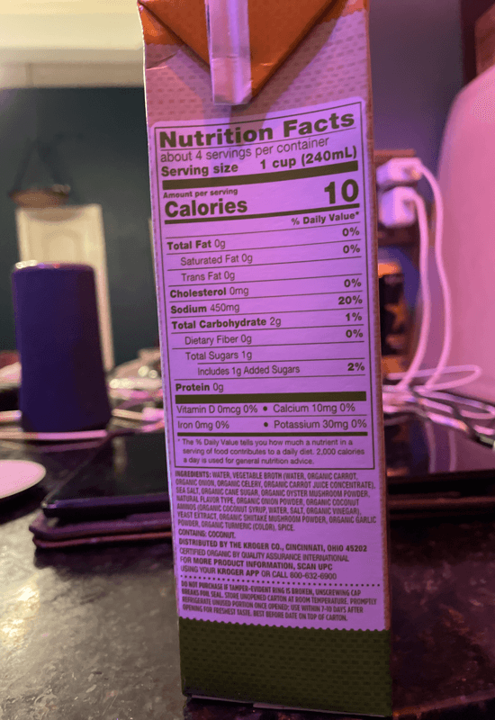 Simple Truth Organic Vegan No Chicken Broth