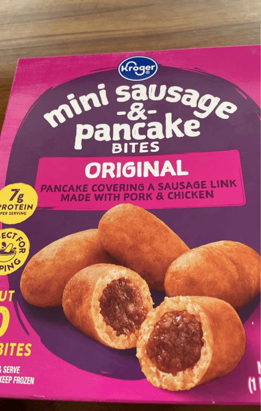 Kroger Mini Sausage & Pancake Bites Original