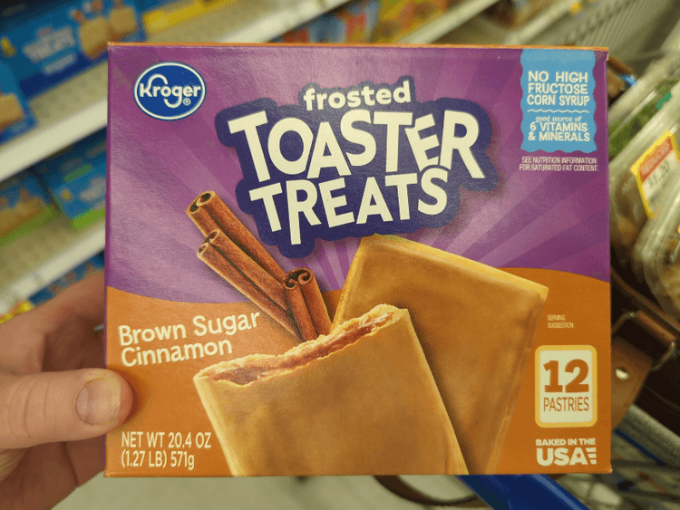 Kroger Frosted Toaster Treats Brown Sugar Cinnamon