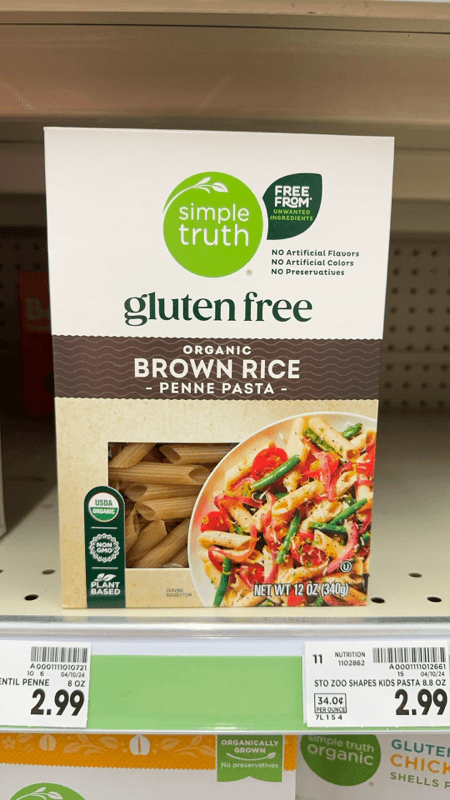 Simple Truth Gluten Free Organic Brown Rice Penne Pasta