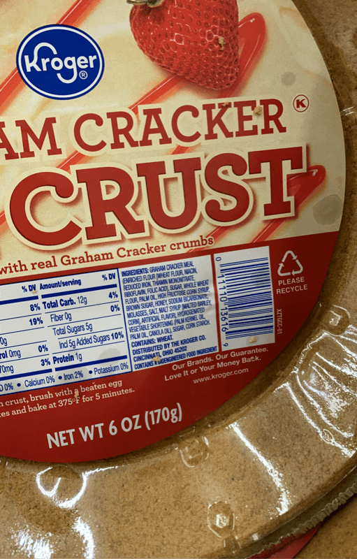 Kroger Graham Cracker Pie Crust