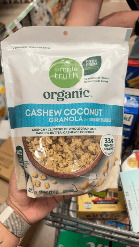 Simple Truth Organic Cashew Coconut Granola