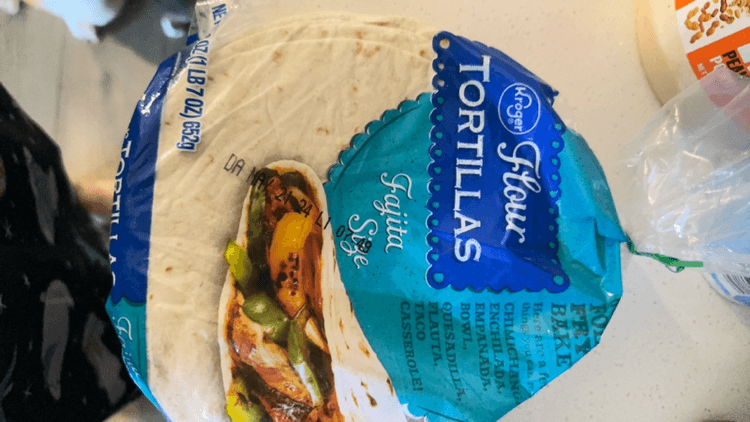 Kroger Flour Tortillas Fajita Size