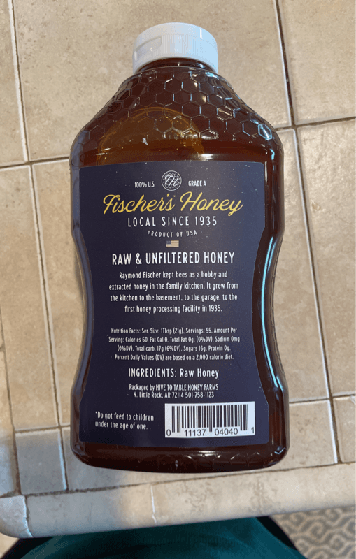 Fisher'S Honey 100% Raw & Unfiltered