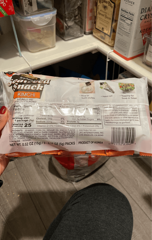 J Basket Premium Korean Seaweed Snack Kimchi