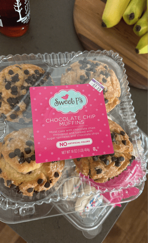 Sweet P'S Chocolate Chip Muffins
