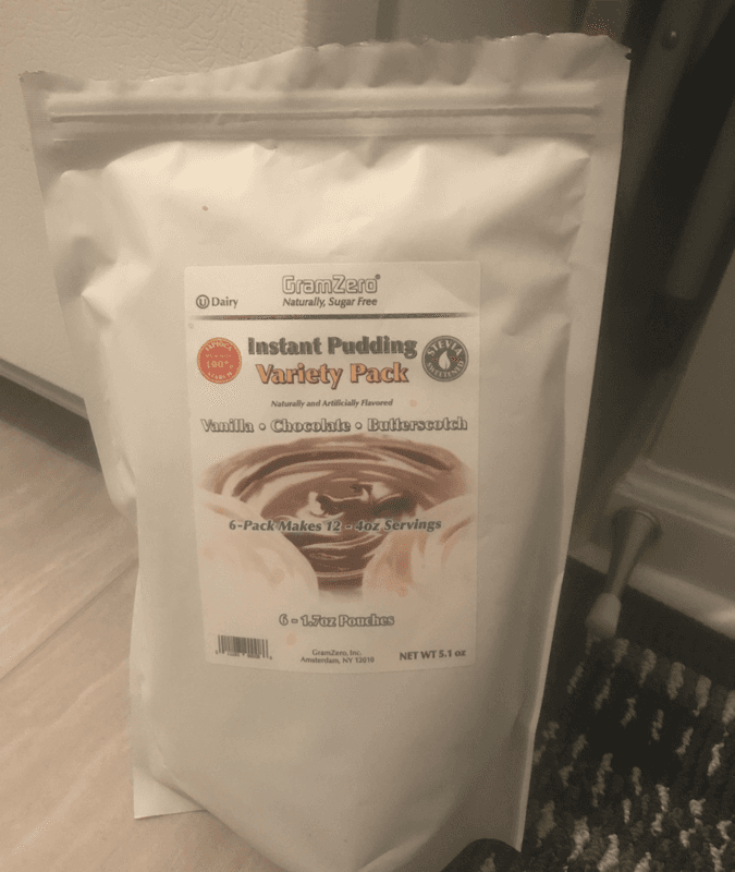 Gramzero Instant Pudding Variety Pack Vanilla, Chocolate, Butterscotch