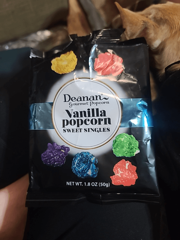 Deanan Gourmet Popcorn Sweet Singles Vanilla Popcorn