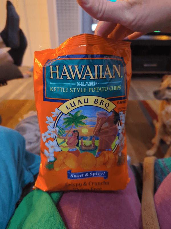Hawaiian Brand Sweet & Spicy Luau Bbq Kettle Style Potato Chips