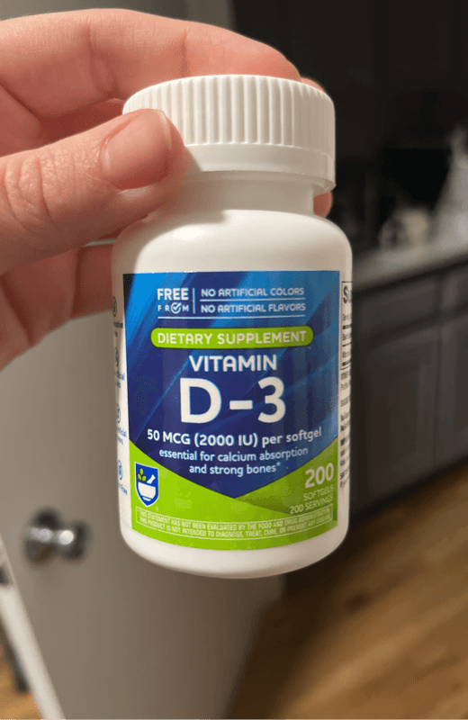 Vitamin D-3 Dietary Supplement 50 Mcg (2000 Iu