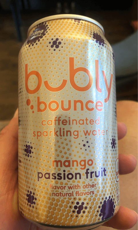 Bubly Bounce Mango Passion Fruit Flavor Sparkling Water