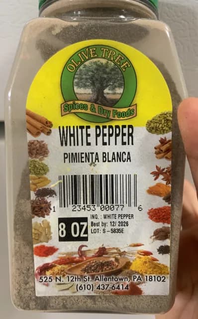 Olive Tree White Pepper