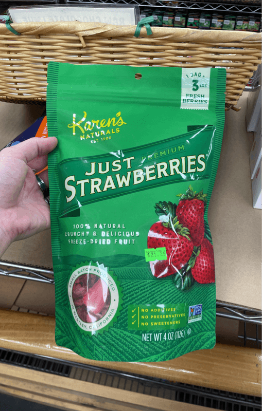 Karen'S Naturals Just Strawberries Freeze-Dried Fruit