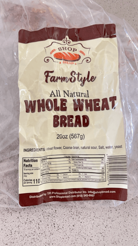 Shop Bread Farm Style All Natural Whole Wheat Bread