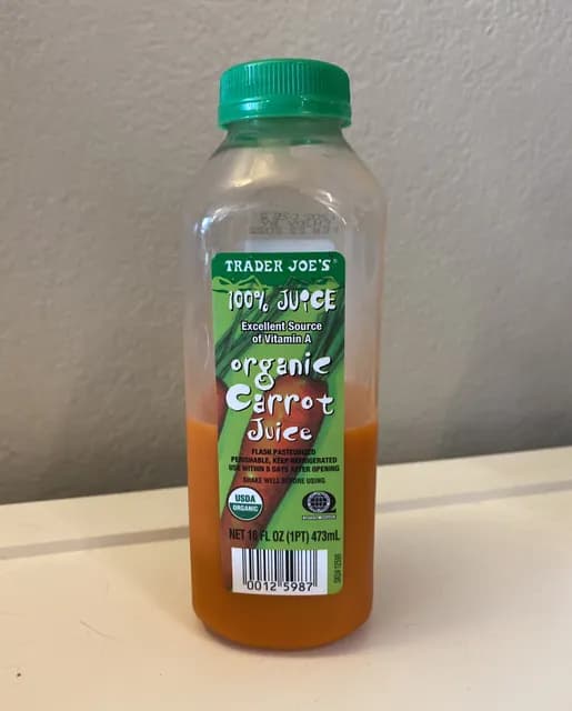 Trader Joe'S 100% Organic Carrot Juice