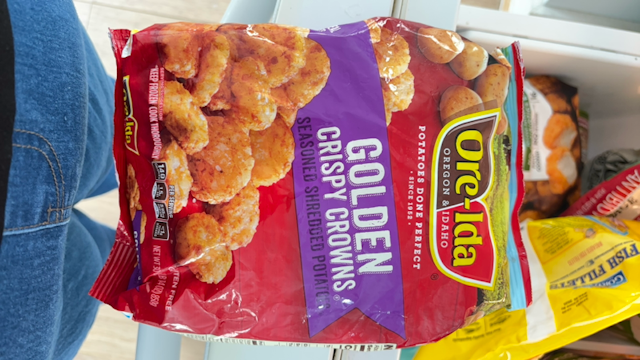 Is it Vegan? Ore-ida Golden Crispy Crowns Seasoned Shredded Potatoes