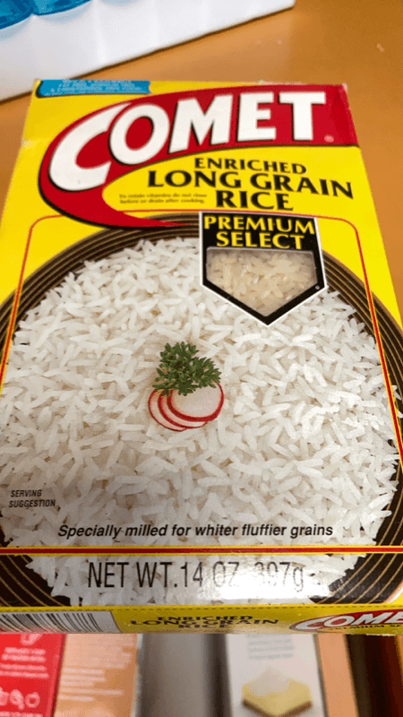 Comet Enriched Long Grain Rice